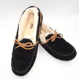 UGG Dakota Moccasin Slippers SN 5612 | Blue w/Brown Ties | EUC | 9